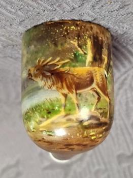Porcelánová dýmka č.4 - Myslivecký motiv Porcelánová dýmka č.4 - Myslivecký motiv